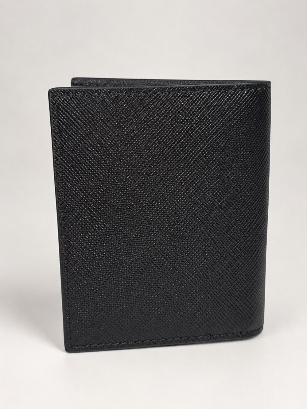 Prada Black Saffiano Leather Bifold Card Holder Wallet New - Picture 3 of 8